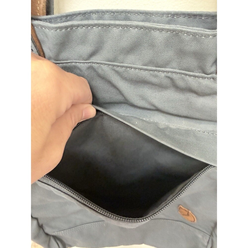 Fjällräven Totepack No. 1 Dusk Blue Gray G-1000 Convertible Tote Backpack - Picture 6 of 13